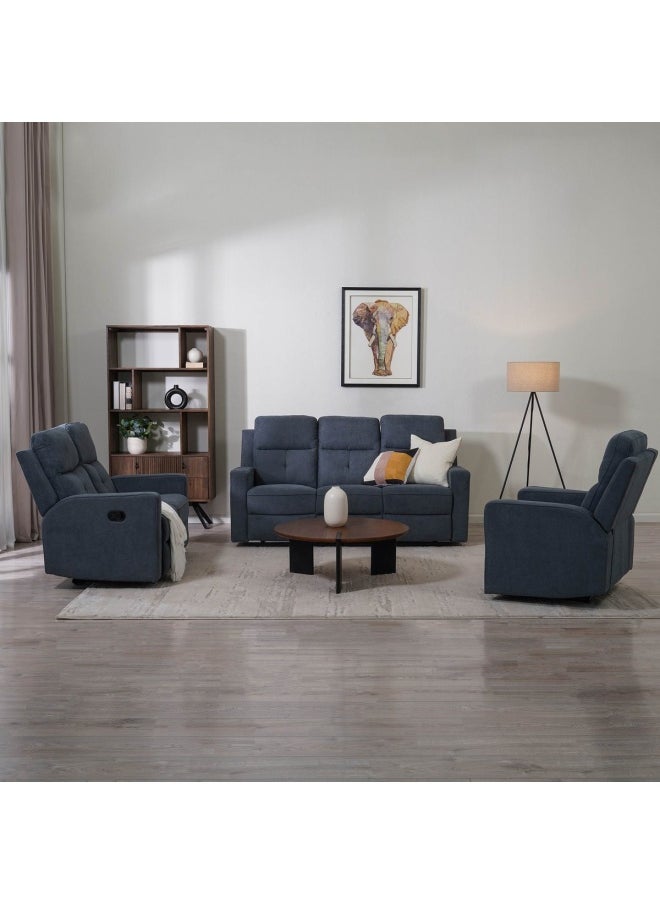 Pan Home Fremsa 3 Seater Recliner Sofa - Grey  - Image 2