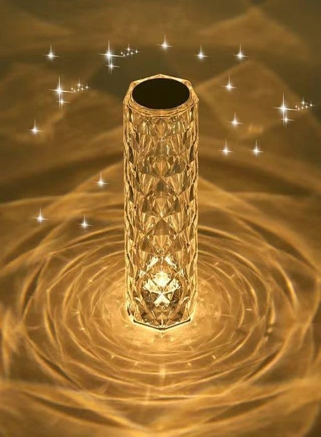 Eblooming Rose Crystal Diamond Table Lamp Color Changing, Touch Control Creative Rose LED Ambient Night Light, Modern Bedside lamp Home Candlelight Dinner Decoration (16 Colors) Pack of 1 - Image 1