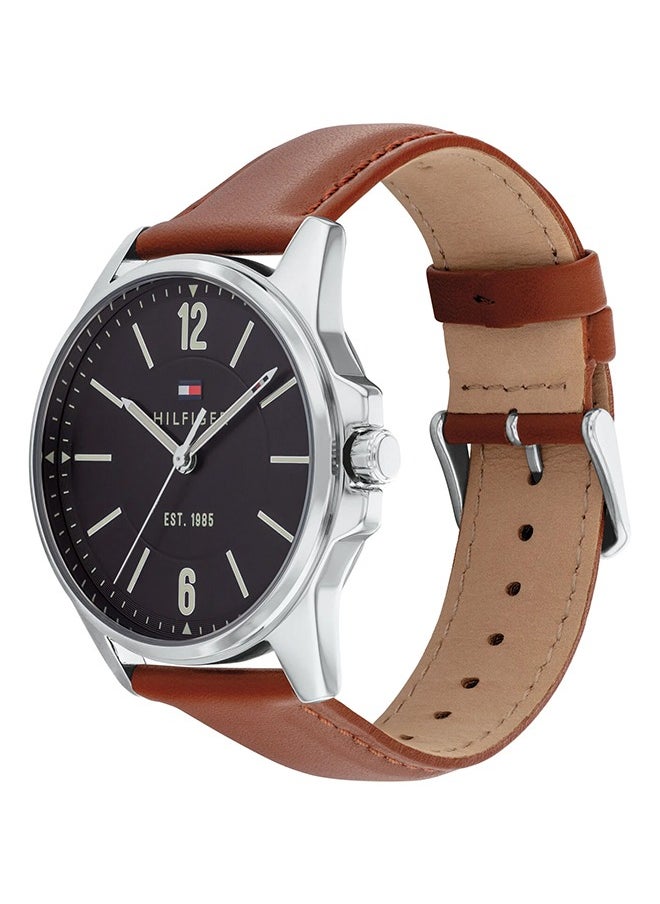 TOMMY HILFIGER TOMMY HILFIGER ROUND ANALOG MEN'S BLACK CASE WATCH - 1791448  - Image 2