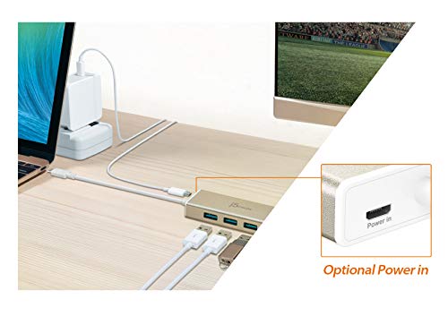 j5create USB 3.1 Type C to 3 USB 3.0 Hub with 4K HDMI Port (JCH451) - Image 4