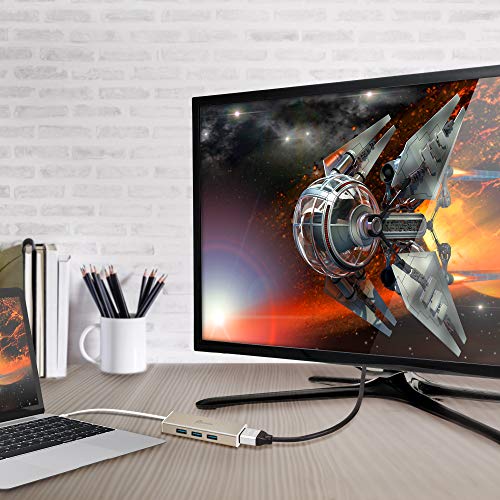 j5create USB 3.1 Type C to 3 USB 3.0 Hub with 4K HDMI Port (JCH451) - Image 5