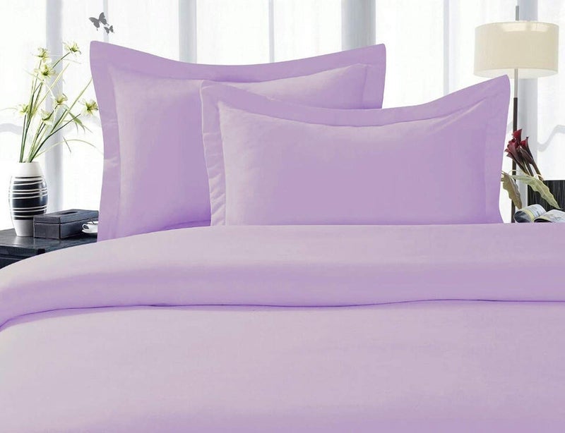CELINE LINEN Best  Softest  Coziest Duvet Cover Ever! 1500 Premier Hotel Quality Luxury Super Soft Wrinkle Free 3-Piece Duvet Cover Set  Full/Queen  Lilac