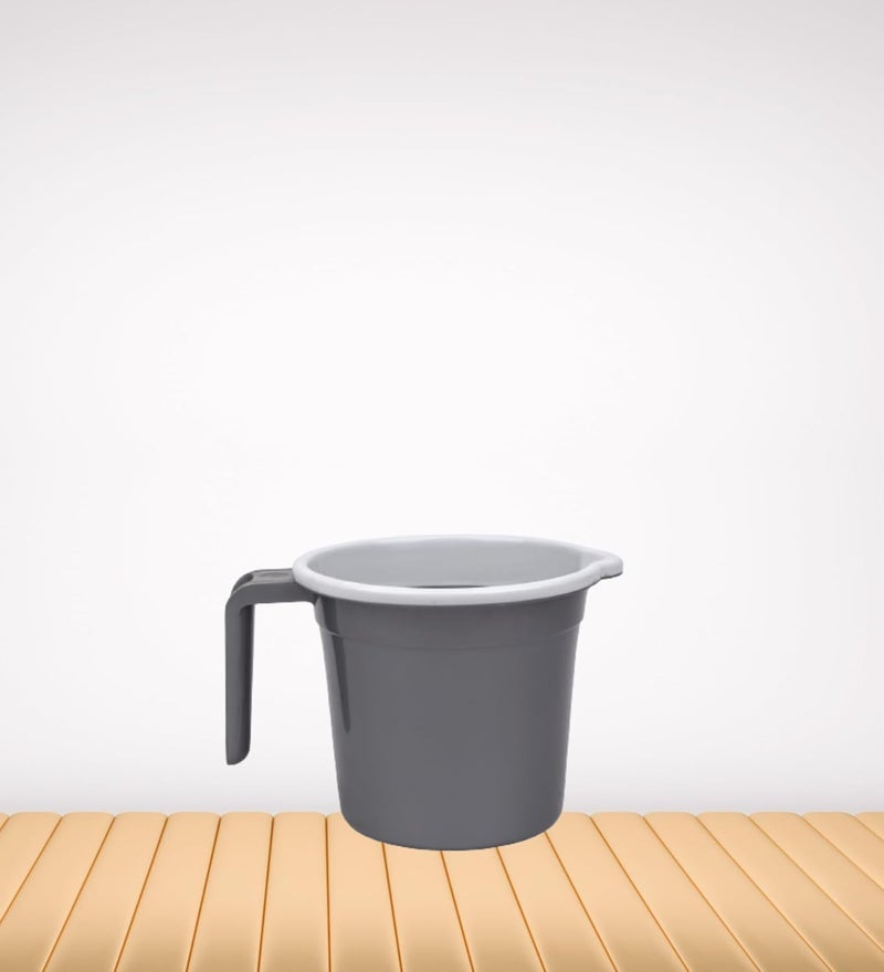 Regalo Plastic Bathroom MugStrong Plastic Material Great CapicitySize 15 x 15 x 14 CMPack of 2Capicity 15 LTR Round Printed - Image 2