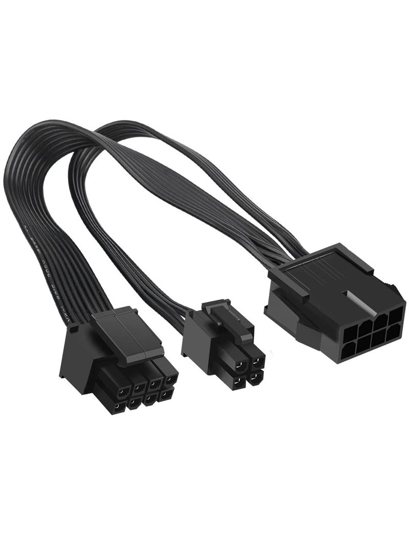 10.6 inch 12V CPU 8 Pin to ATX 8 Pin Power Extension Cable, ATX 4 Pin Male Power Supply Extension Cable 8 Pin Female to ATX 8 Pin CPU Power Cable Power Cable Extension for Motherboard 10.6 inch  - Image 1