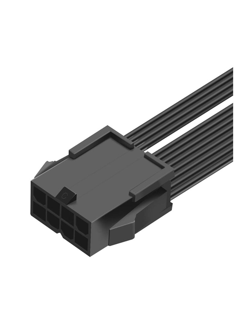 10.6 inch 12V CPU 8 Pin to ATX 8 Pin Power Extension Cable, ATX 4 Pin Male Power Supply Extension Cable 8 Pin Female to ATX 8 Pin CPU Power Cable Power Cable Extension for Motherboard 10.6 inch  - Image 3