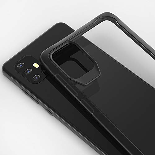 REALCASE Vivo V17 Back Cover Stylish, Clear Gel TPU Shockproof Transparent Bumper Back Case Cover for Vivo V17 (E-Black) - Image 3