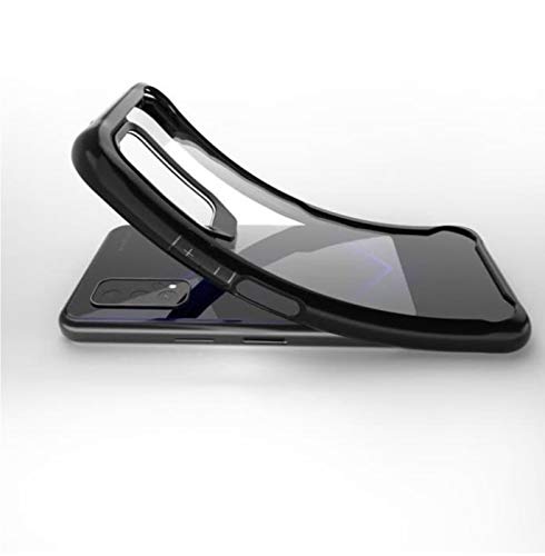 REALCASE Vivo V17 Back Cover Stylish, Clear Gel TPU Shockproof Transparent Bumper Back Case Cover for Vivo V17 (E-Black) - Image 5