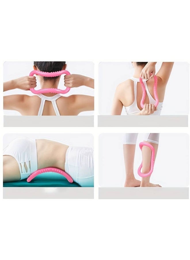 GJSHOP GJSHOP Yoga Ring Pilates Sport Fitness Exercise Magic Circle Training Tool for Home Pilates Ring  (Pink) - Image 4