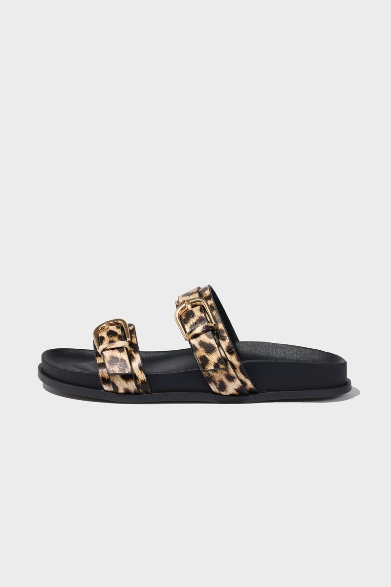 DeFacto Black Woman Woman Flat Sole Faux Leather Slippers Casual - Image 2