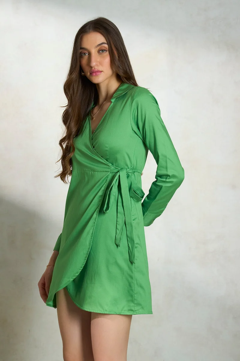 Virgio Green Mini Dress