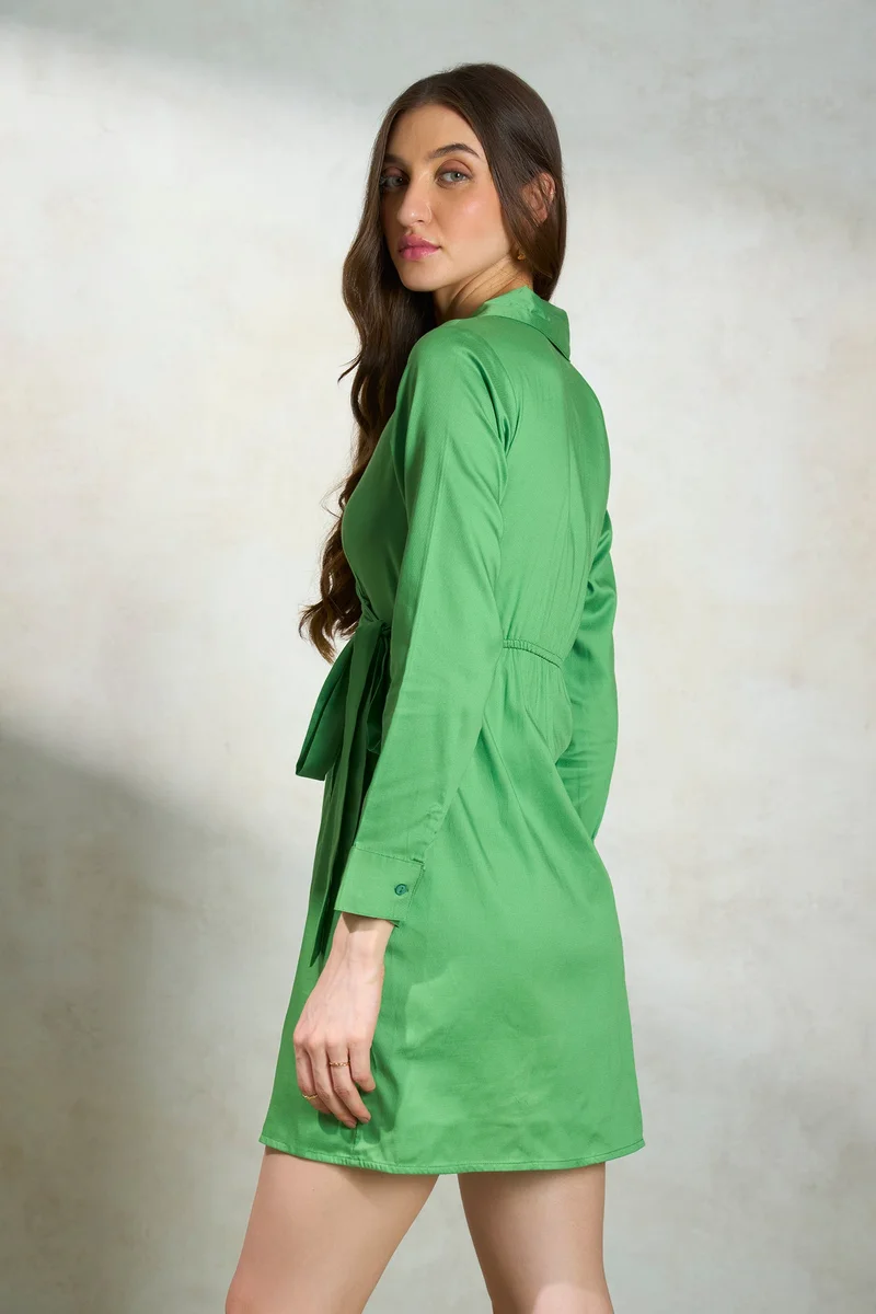 Virgio Green Mini Dress