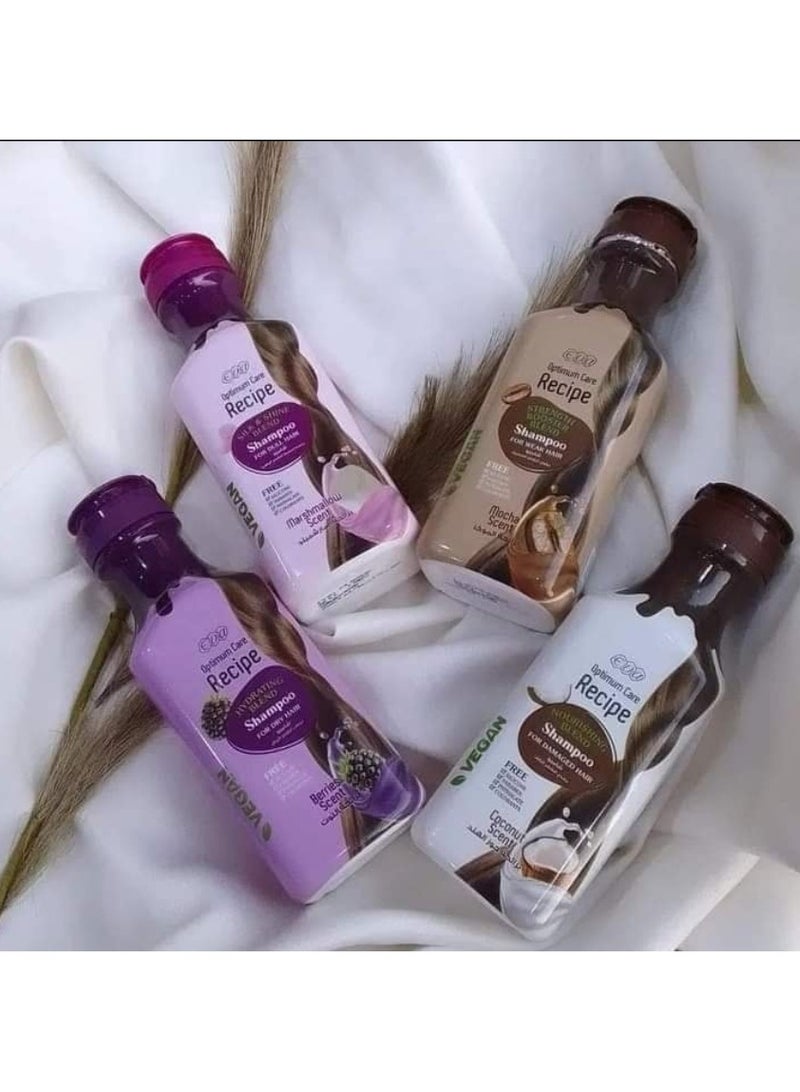 إيفا شامبو مرطب للعناية المثلى - برائحة التوت - مزيج مرطب للشعر الجاف - (350 مل) - Image 3