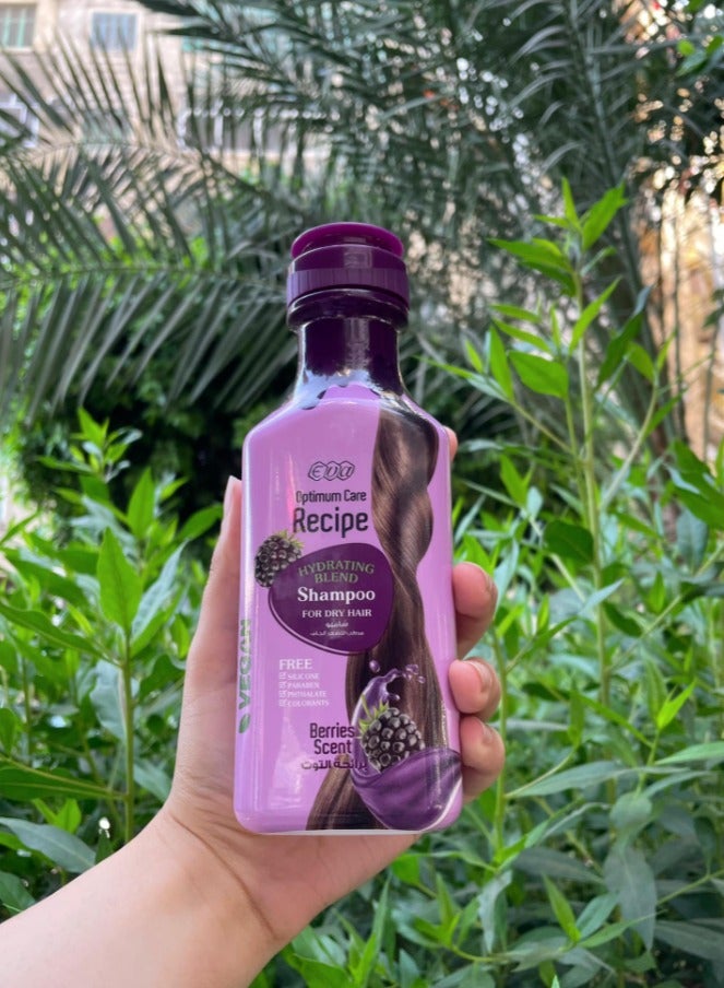 إيفا شامبو مرطب للعناية المثلى - برائحة التوت - مزيج مرطب للشعر الجاف - (350 مل) - Image 5