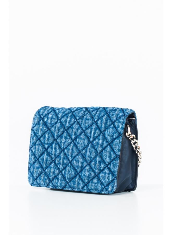 Guess Abey Small Hobo Bag for Women, blue-HWDG71 07210