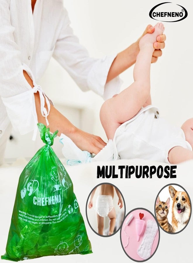 CHEFNENO Multipurpose Waste Bags 11 Refill Rolls (198 Bags) with Dispenser, Biodegradable, Leak-Proof, Easy to Use, Value Pack - Image 5