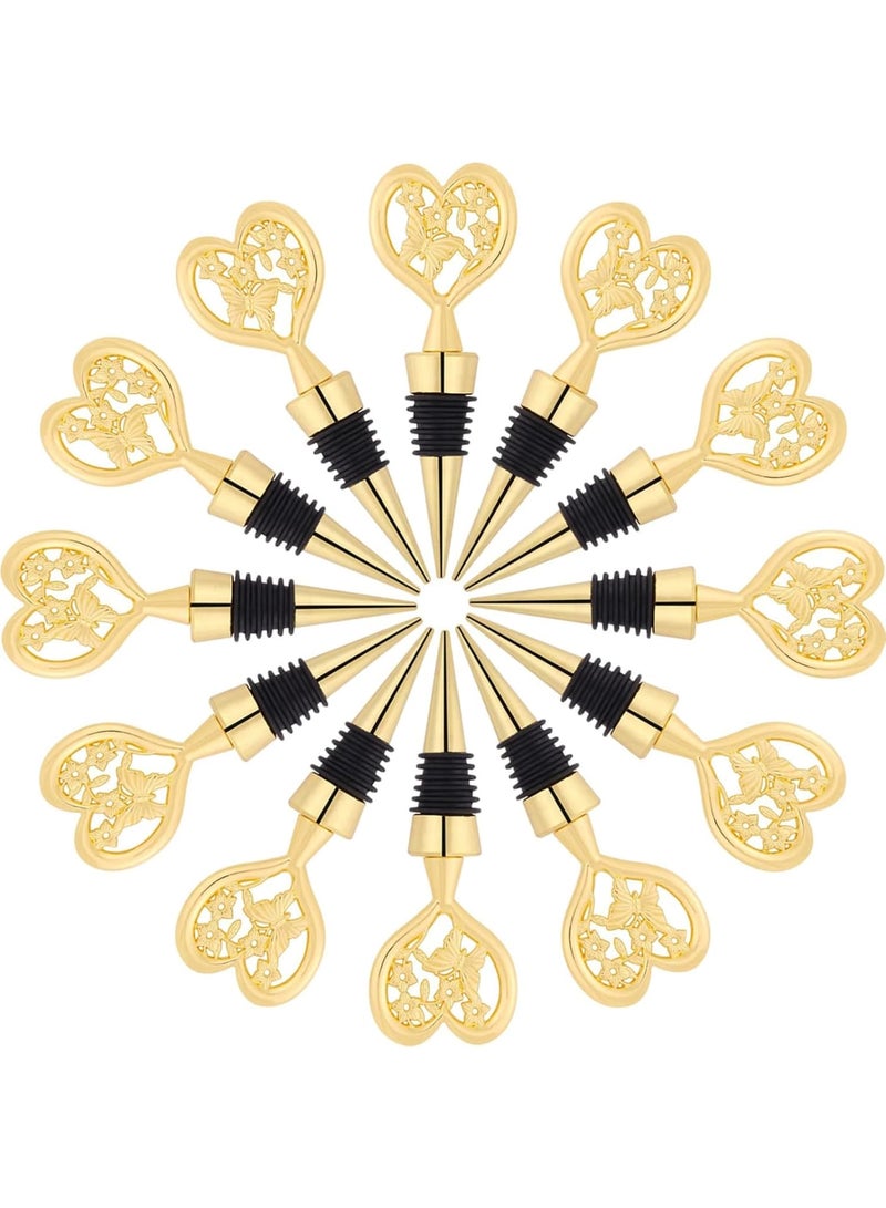 KASTWAVE Wine Stoppers, 12 Pcs Butterfly Wine Stoppers, Wedding Favors, Bridal Shower Gifts, and Birthday Party Souvenirs, Durable Beverage Corks for Preserving Wine Freshness  - Image 1