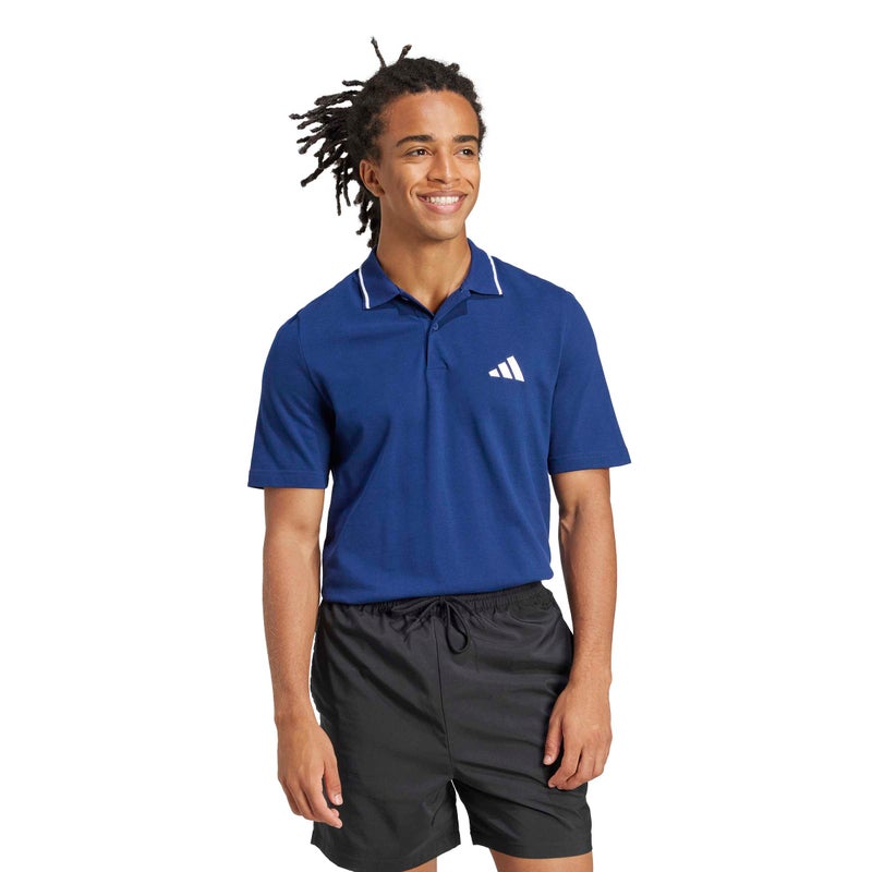 adidas Essentials Small Logo Pique Polo Shirt - Image 1