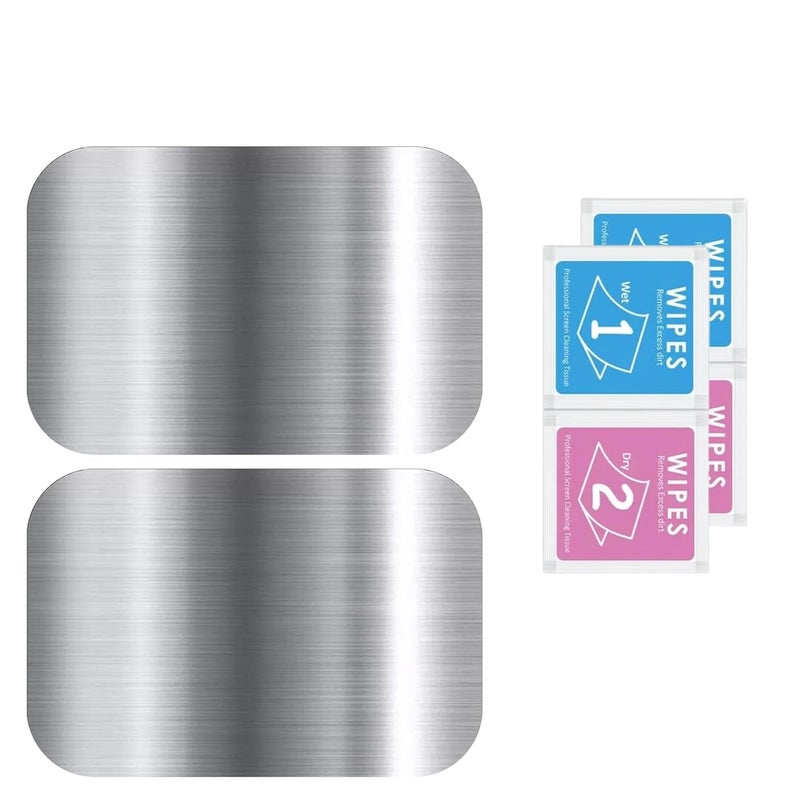 ENTRONZ Metal Plates for Magnet Car Mount Mobile Phone Holders and Other Magnet Mount Holders (Silver) (2 Ractangle) - Image 1