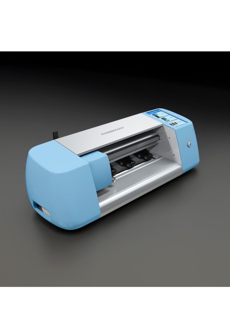 Powerology - Intelligent Universal Screen Protector Cutting Machine 100W - Light Blue - Image 1