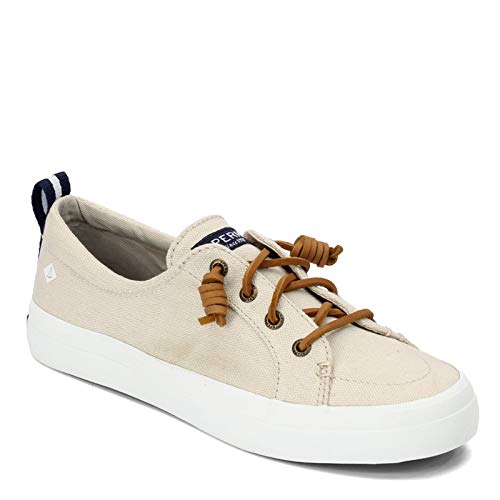 Sperry Womens Crest Vibe Linen Sneaker, Oat, 8.5 - Image 3