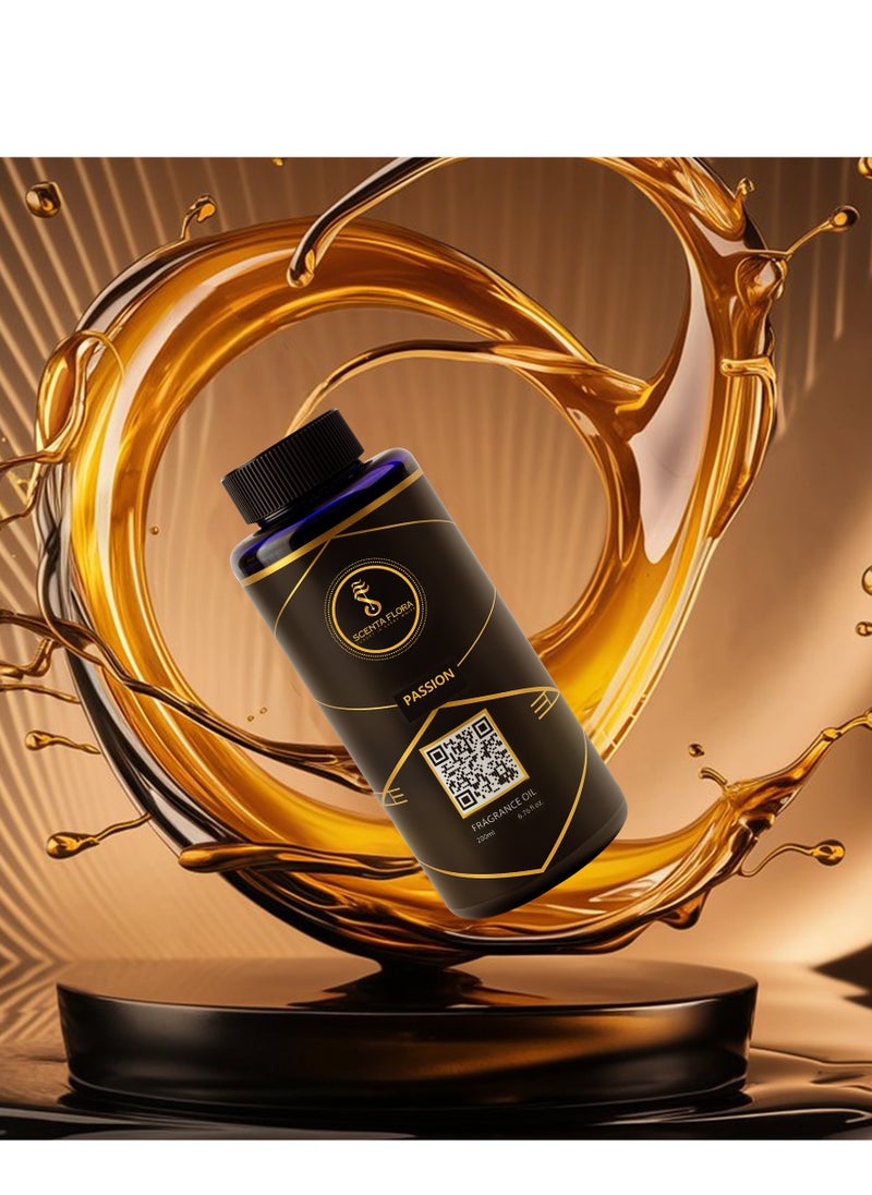 Scenta Flora - PASSION - Diffuser Aroma Oil - Vibrant, Fresh, and Floral Fragrance for Scent Diffusers - Aromatherapy (200 ml) - Image 1