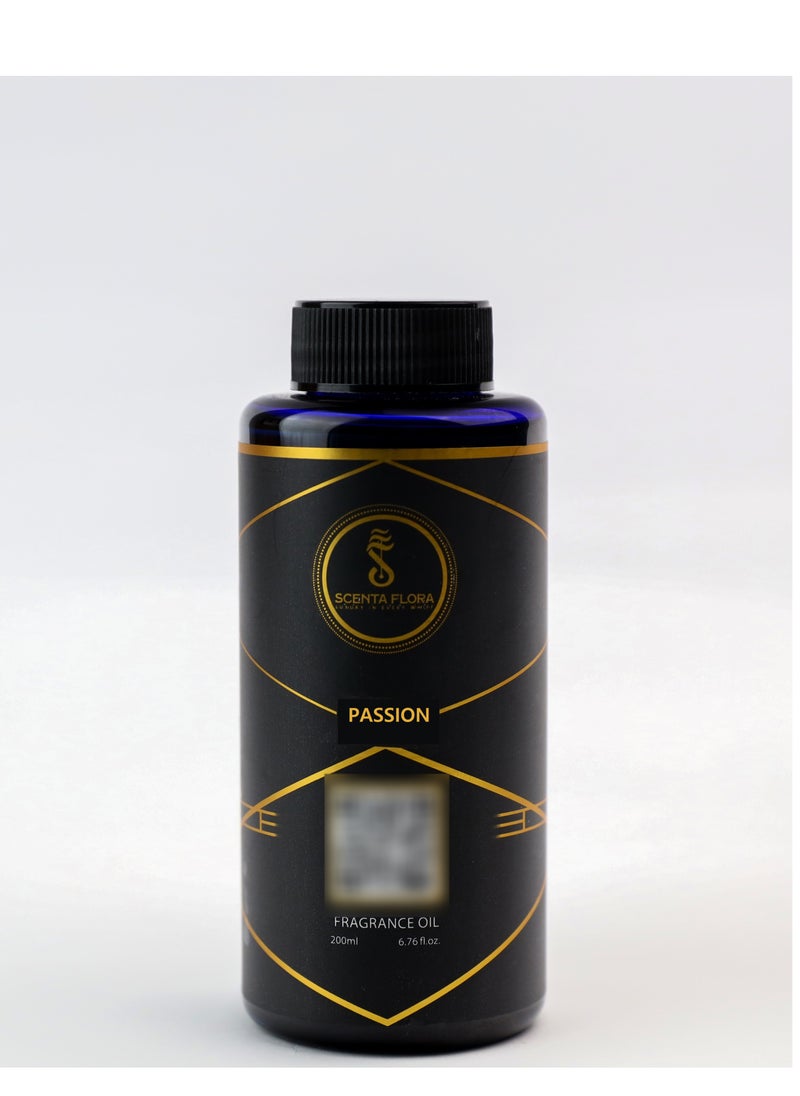 Scenta Flora - PASSION - Diffuser Aroma Oil - Vibrant, Fresh, and Floral Fragrance for Scent Diffusers - Aromatherapy (200 ml) - Image 1