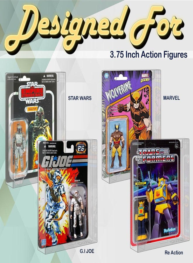 MALKO 6 Pack Protector Display Case for Carded 3.75 Inch Action Figures | Compatible with: Star Wars | Marvel | G.I Joe | 0.5 MM Thick Plastic - Image 5