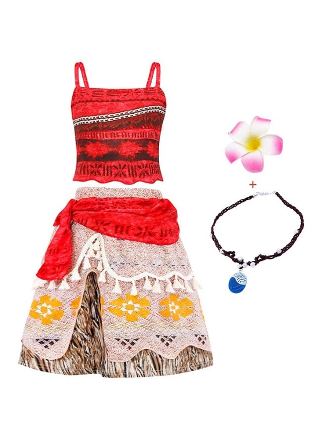 Moana الأميرة فستان مطبوعة موضوع الحزب فستان فانسي كوسبلاي هالووي زي للبنات - Image 2