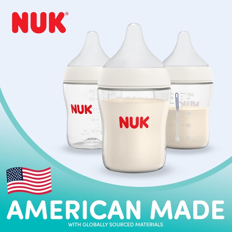 NUK Perfect Match Anti-Colic Baby Bottles, 5oz, 4 Pack - Image 2