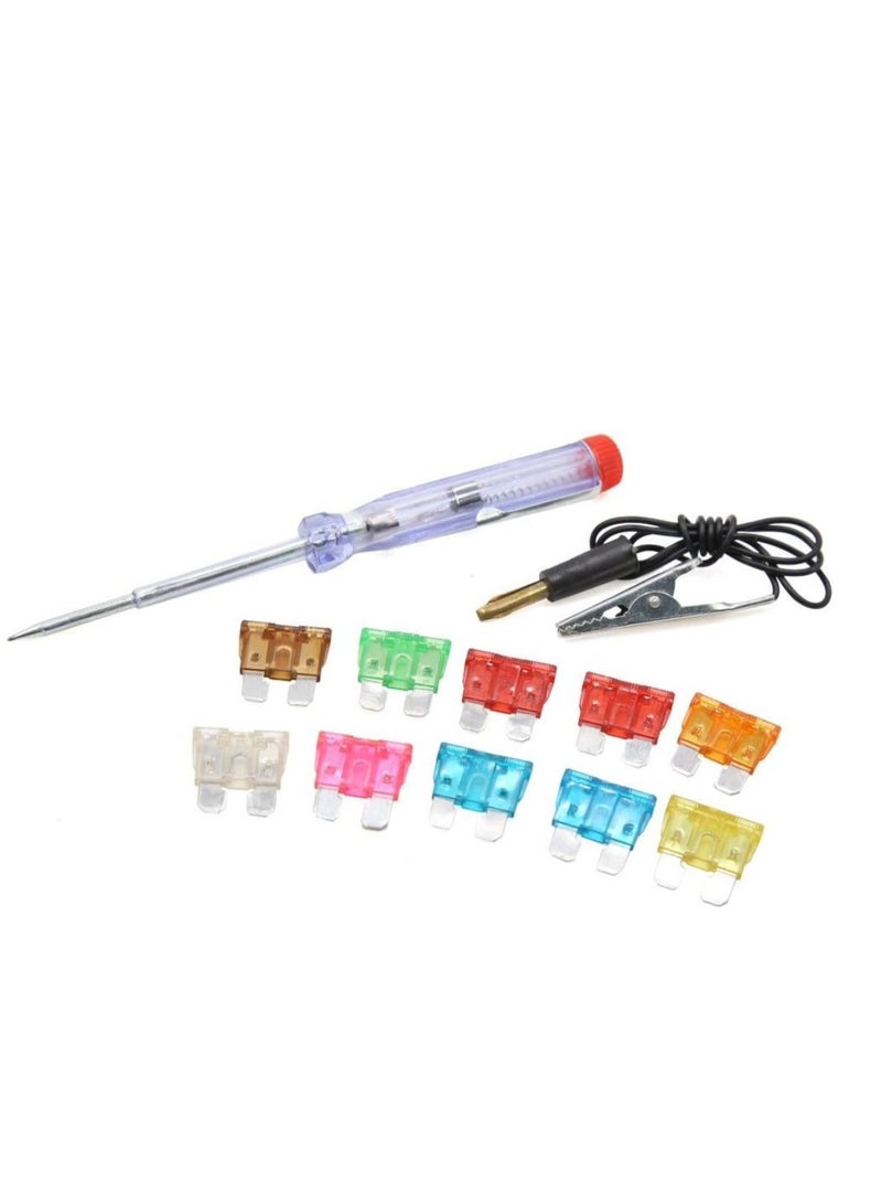 Generic Ruilogod Car Automobile Test Circuit Electric Voltage Probe Pen Tester w 10pcs Blade Fuse(id:e4 486 30 f89 178  - Image 1