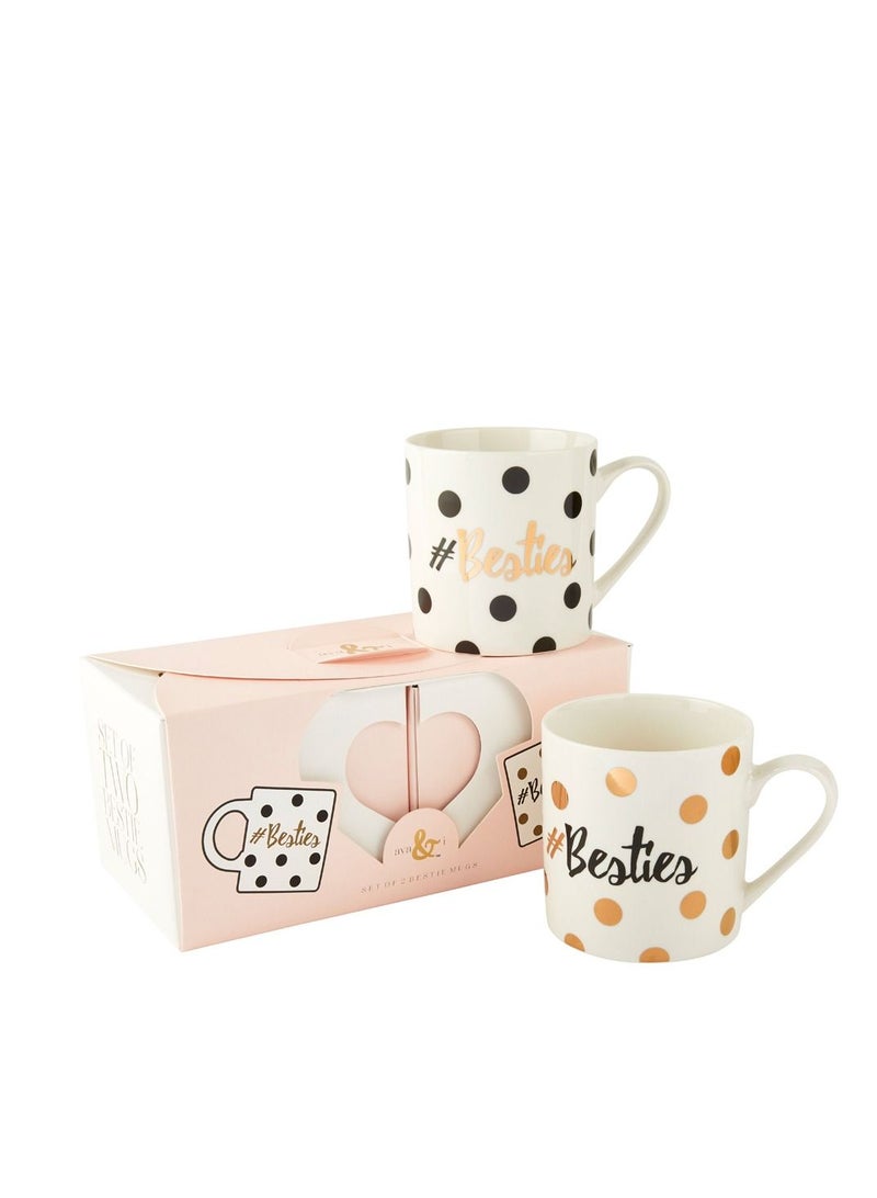 KitchenCraft Can Mugs Besties - Set of 2 - Image 1