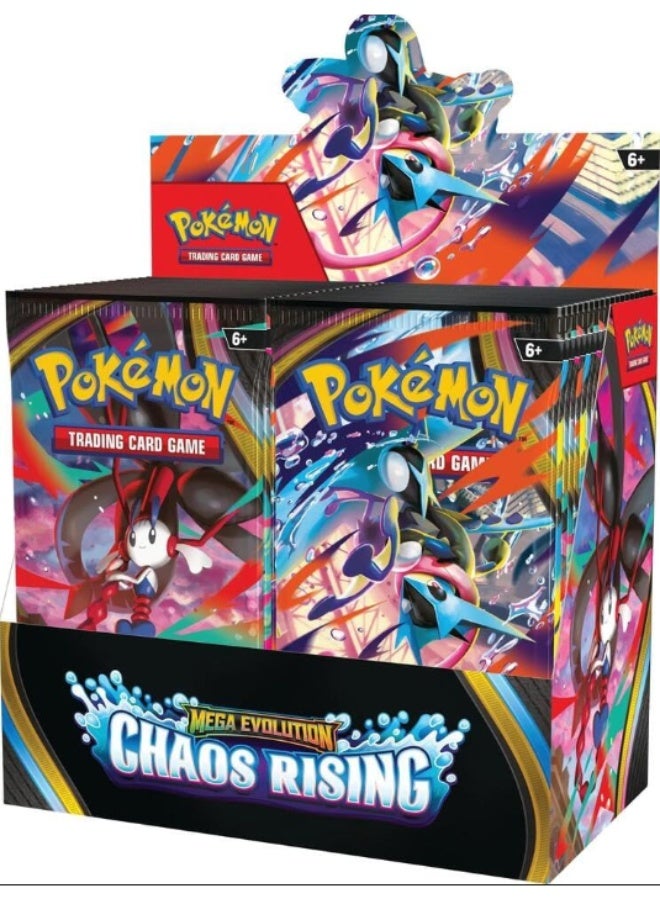 Pokémon TCG: Mega Evolution—Chaos Rising Booster Display