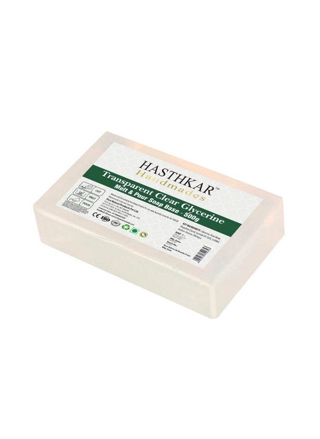 byPurenaturals - Hasthkar Transparent Ultra Clear Glycerine Pour & Melt Soap Base 500 Grams ; Paraben Free ; 100% Pure Organic And Natural Glycerine Bath Soap ; For Men And Women - Image 1