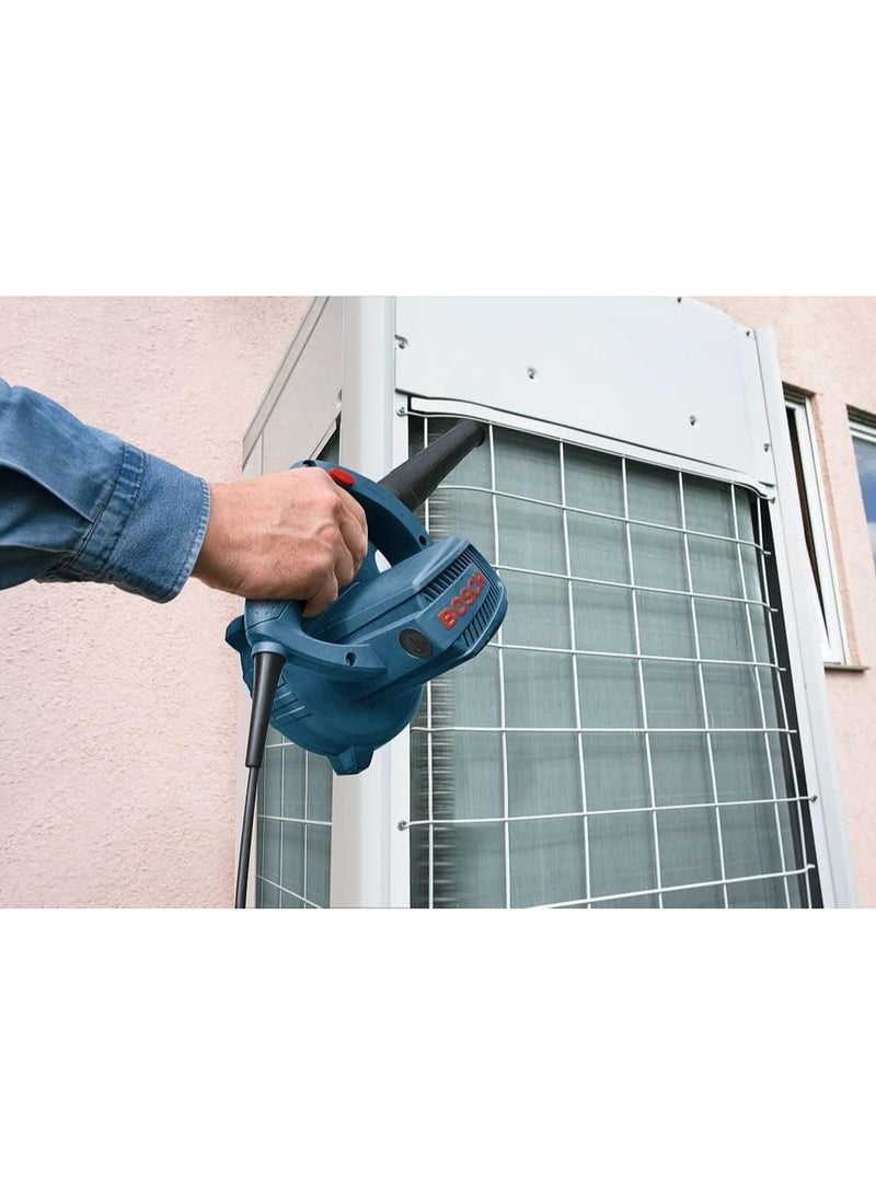 بوش منفاخ هواء كهربائي احترافي بقدرة 620 واط، يُستخدم في تنظيف ورش النجارة والمساحات من الغبار والنشارة بكفاءة عالية - Image 2