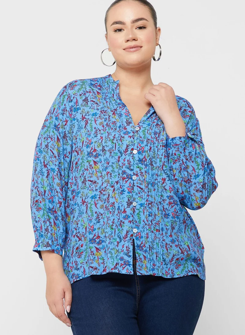 Tommy Hilfiger Plus Floral Print Shirt