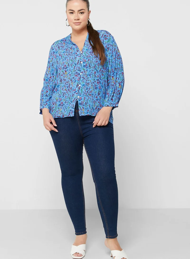 Tommy Hilfiger Plus Floral Print Shirt
