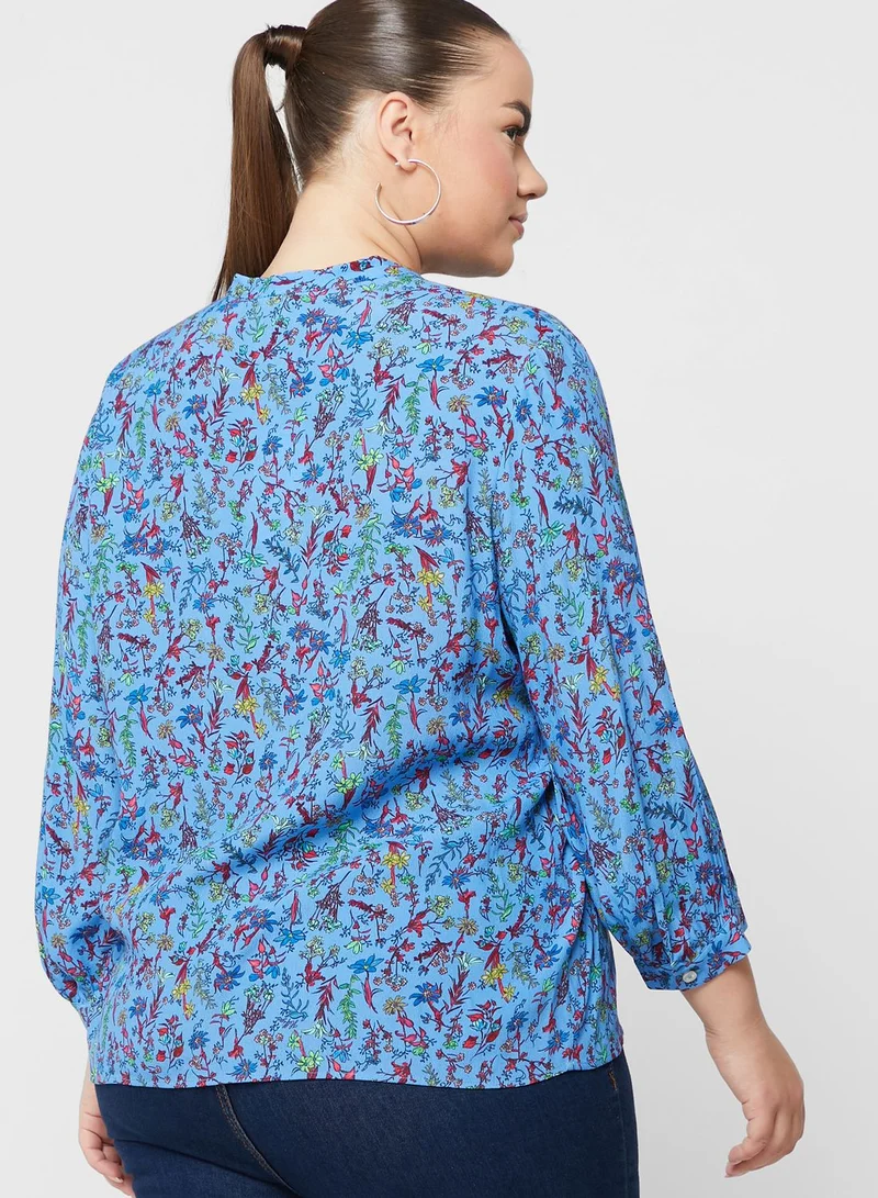 Tommy Hilfiger Plus Floral Print Shirt