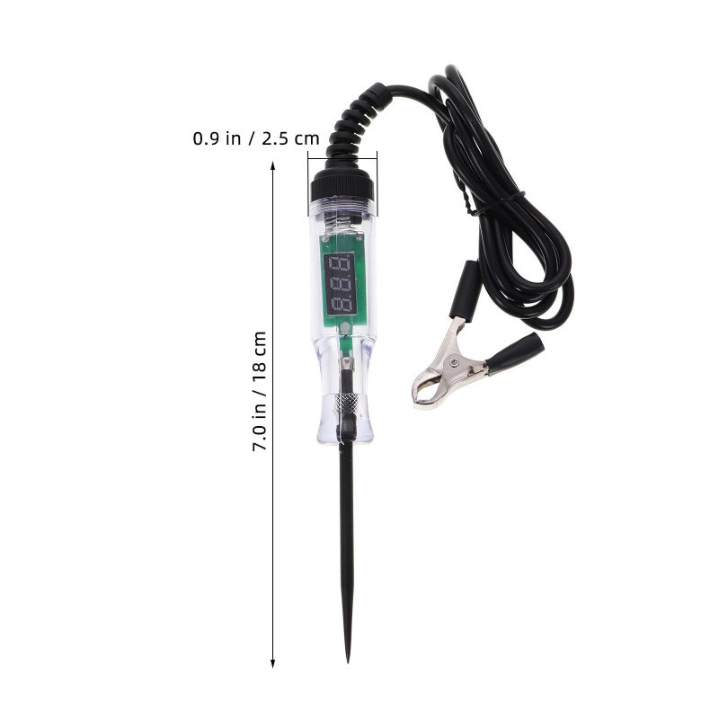 Childweet Voltmeter Test Light with LED Display 6 24V Automotive Circuit Tester Metal Probe for Car Truck Wire Repair - Image 3