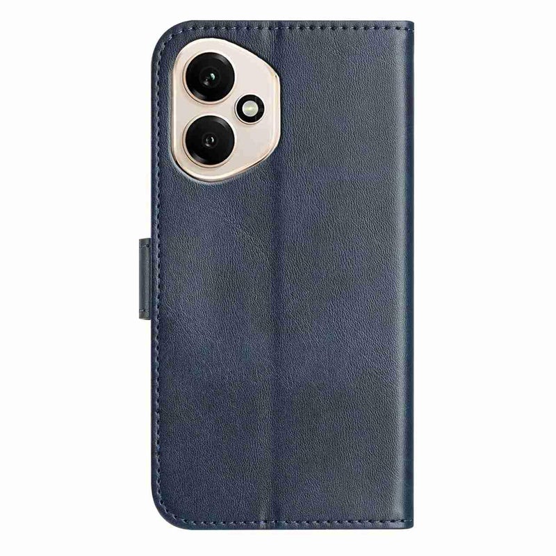 erorex For Honor 400 Global Dual-Folded S-shape Leather Phone Case(Navy Blue) - Image 3