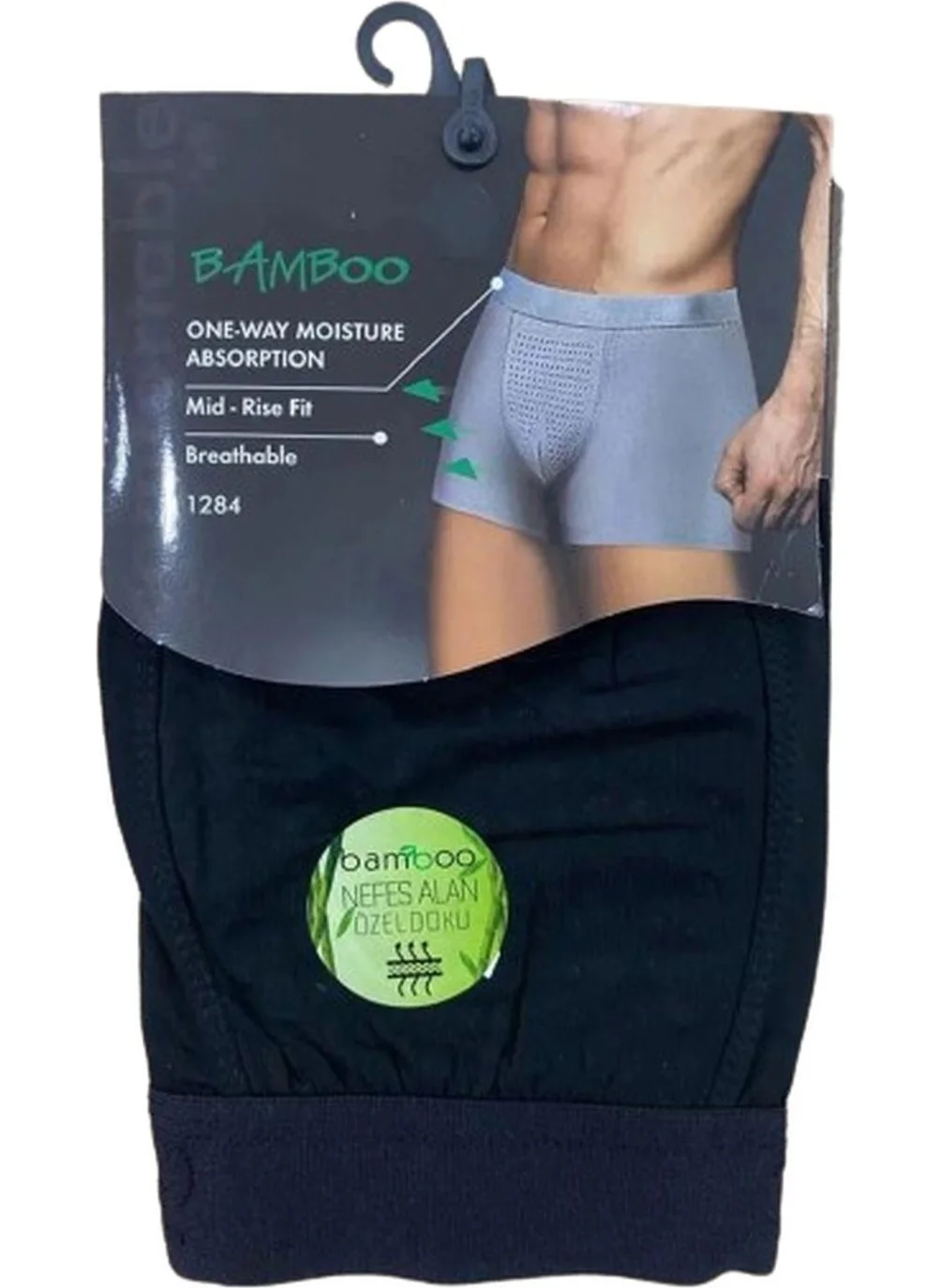 Anıt Anit Men's Breathable Bamboo Lycra Boxer 1284 - 12 Pieces