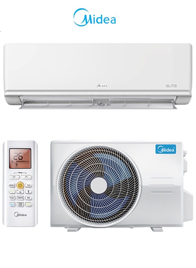 Midea 2 Ton Elite Split Air Conditioner 22000 BTU, Auto Restart Function, 2-Way Draining, Quiet Mode, Independent Dehumidification, Cold Only MSTE24CRN1AG2 white - Image 1