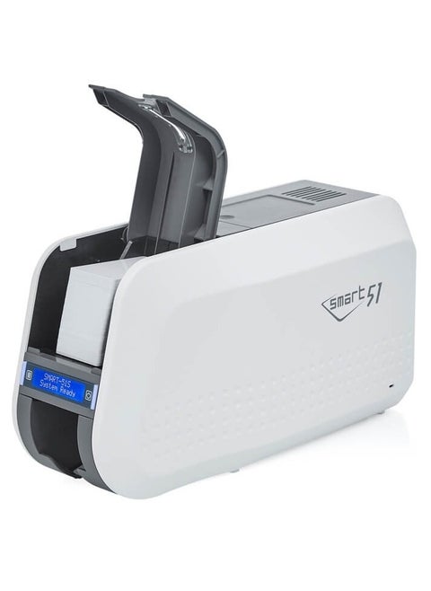 SMART-51S Single Sided Thermal ID Card Printer With Color Ribbon + 250 Card