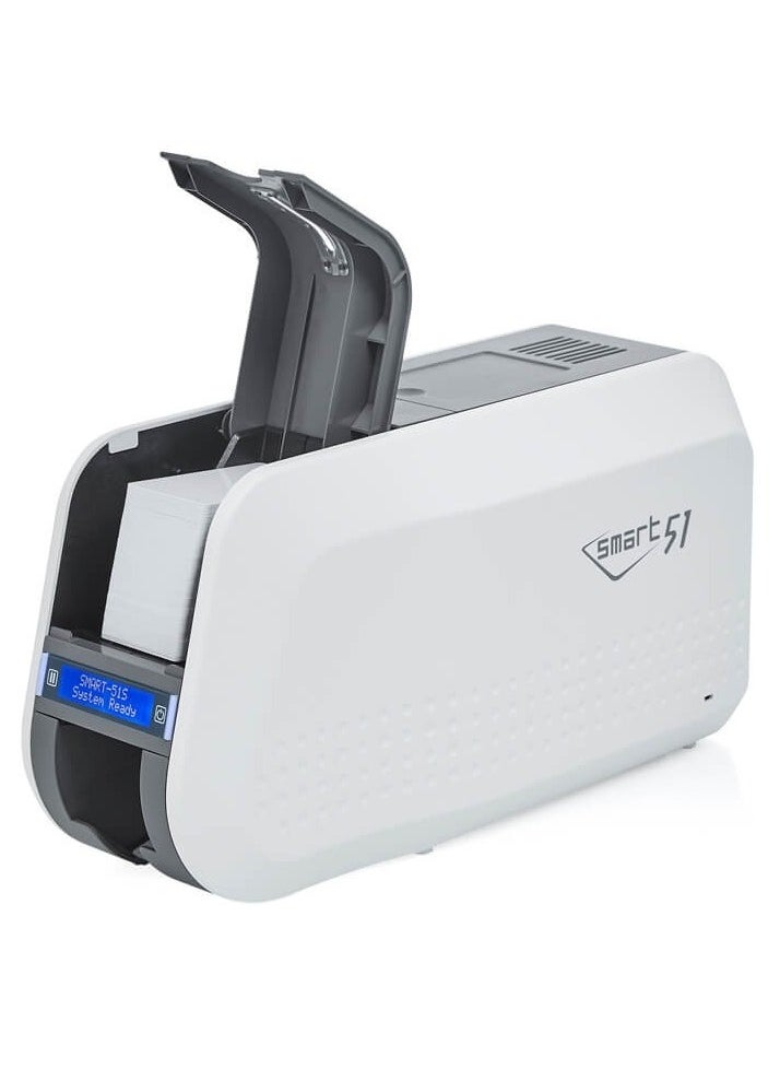 SMART-51S Single Sided Thermal ID Card Printer With Color Ribbon + 250 Card