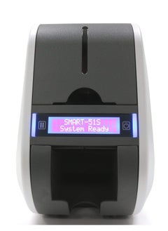 سمارت طابعة البطاقات البلاستيكية سمارت كورية الصنع طباعة وجه واحد SMART-51S مع حبر ملون و 250 بطاقة  - Image 2