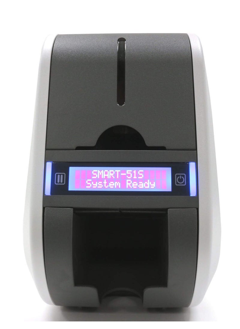SMART-51S Single Sided Thermal ID Card Printer With Color Ribbon + 250 Card