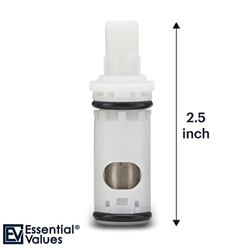 Essential Values Cartridge Compatible with 1224 Moen Replacement Faucet – Aftermarket Replacement For Moen Tub Shower & 2 Handle Faucets - Durable Brass 1224b & Plastic - 2 Pack - Image 3