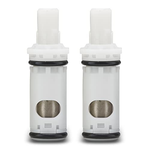 Essential Values Cartridge Compatible with 1224 Moen Replacement Faucet – Aftermarket Replacement For Moen Tub Shower & 2 Handle Faucets - Durable Brass 1224b & Plastic - 2 Pack - Image 1