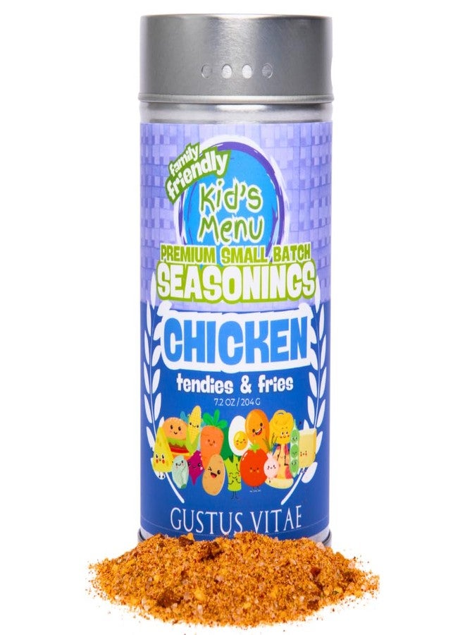GUSTUS VITAE Kid’s Menu: Chicken - Tendies & Fries Gourmet Seasoning Mix | Hand Made Seasoning | All Natural Spice Mix | No MSG | Lower Sodium | Non GMO | Fun, Savory, Mild Flavor Spice Blend | Picky Eater Approved | Great for Ages 3–11 | Not Spicy | Quick & Easy | Family Friendly | Small Batch | Made in USA | Gustus Vitae - Image 1