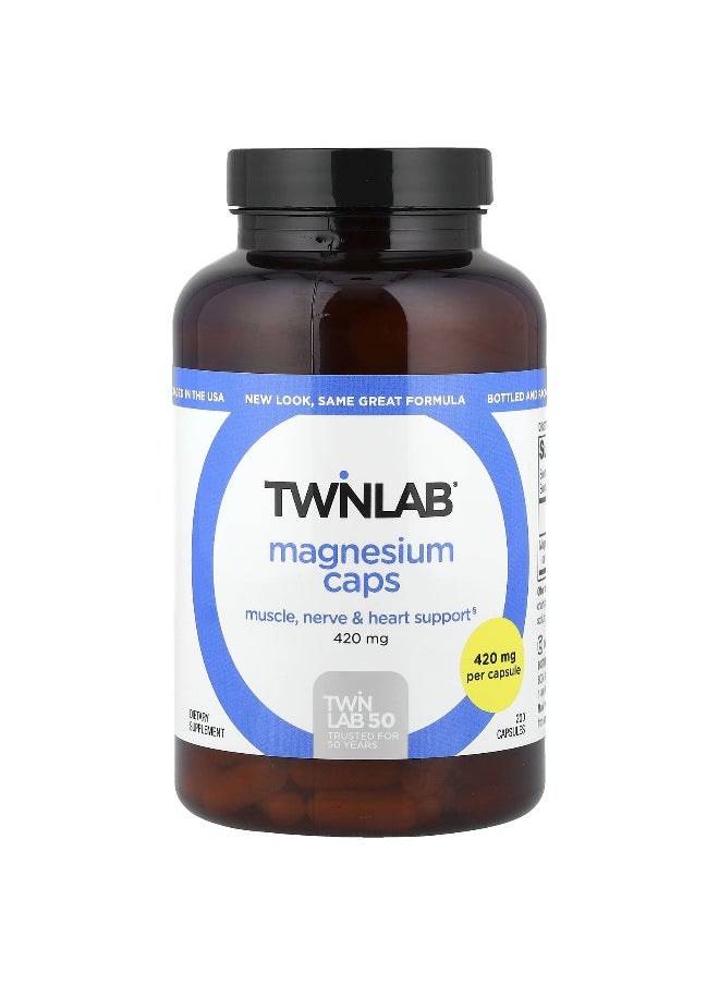 Twinlab Twinlab, Magnesium Caps, 420 mg, 200 Capsules  - Image 1