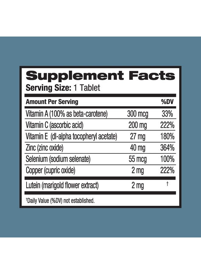 Ocuvite Bausch + Lomb Ocuvite Eye Vitamin and Mineral Supplement with Lutein,120 Count - Pack of 2 - Image 5